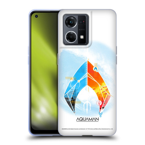 Aquaman Movie Logo Trident of Atlan Soft Gel Case for OPPO Reno8 4G