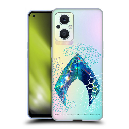 Aquaman Movie Logo Holographic Print Soft Gel Case for OPPO Reno8 Lite