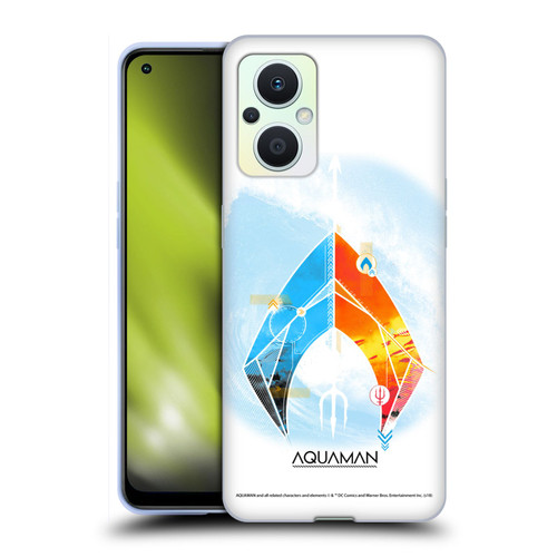 Aquaman Movie Logo Trident of Atlan Soft Gel Case for OPPO Reno8 Lite