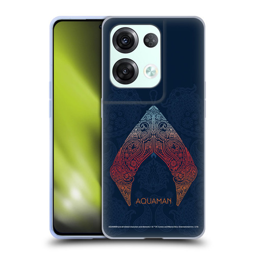 Aquaman Movie Logo Paisley Soft Gel Case for OPPO Reno8 Pro