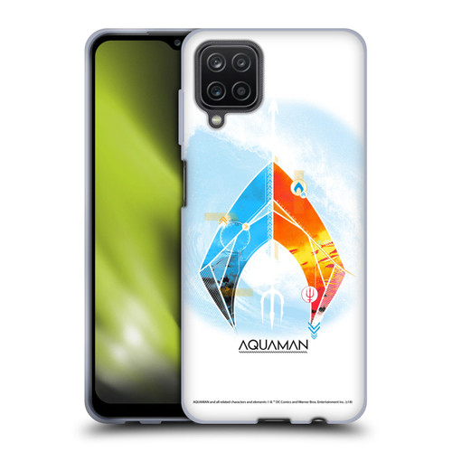 Aquaman Movie Logo Trident of Atlan Soft Gel Case for Samsung Galaxy A12 (2020)