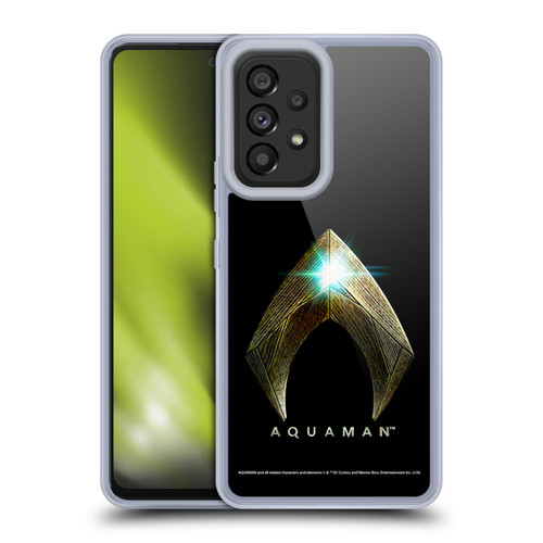 Aquaman Movie Logo Main Black Soft Gel Case for Samsung Galaxy A53 5G (2022)