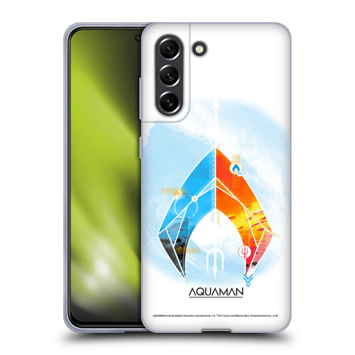 Aquaman Movie Logo Trident of Atlan Soft Gel Case for Samsung Galaxy S21 FE 5G