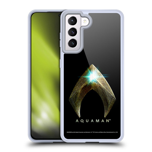 Aquaman Movie Logo Main Black Soft Gel Case for Samsung Galaxy S21 5G