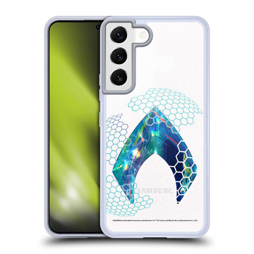 Aquaman Movie Logo Holographic Print Soft Gel Case for Samsung Galaxy S22 5G