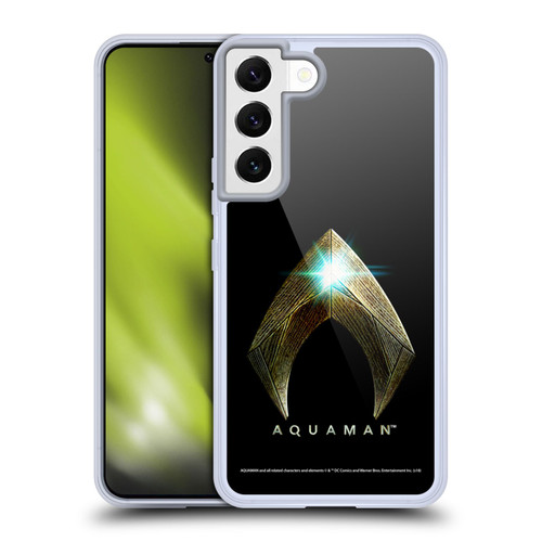 Aquaman Movie Logo Main Black Soft Gel Case for Samsung Galaxy S22 5G
