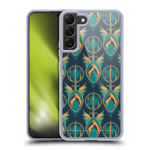 Aquaman Movie Logo Pattern Soft Gel Case for Samsung Galaxy S22+ 5G