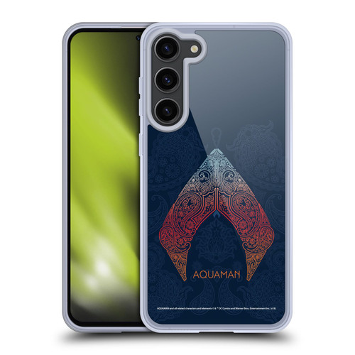 Aquaman Movie Logo Paisley Soft Gel Case for Samsung Galaxy S23+ 5G