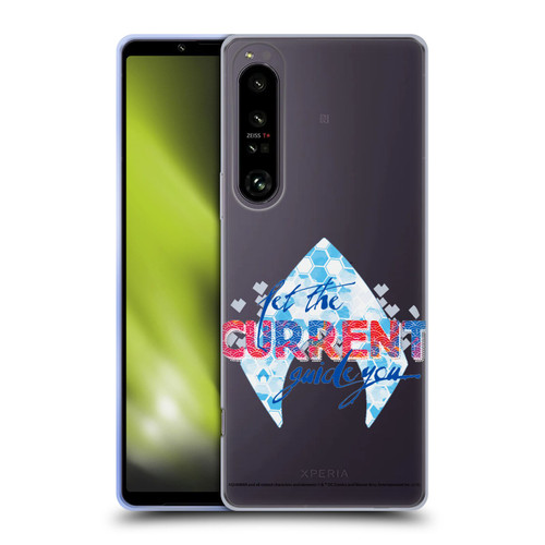 Aquaman Movie Logo Typography Soft Gel Case for Sony Xperia 1 IV