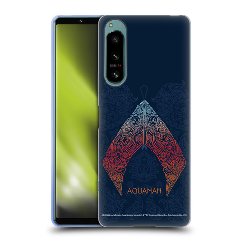 Aquaman Movie Logo Paisley Soft Gel Case for Sony Xperia 5 IV