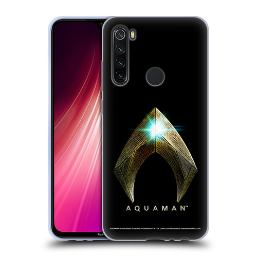 Aquaman Movie Logo Main Black Soft Gel Case for Xiaomi Redmi Note 8T