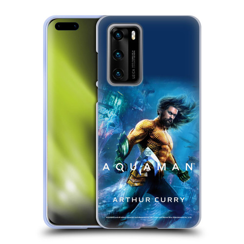 Aquaman Movie Posters Arthur Curry Soft Gel Case for Huawei P40 5G
