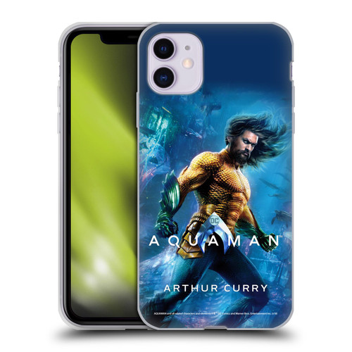 Aquaman Movie Posters Arthur Curry Soft Gel Case for Apple iPhone 11