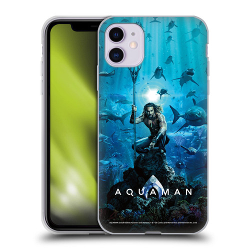 Aquaman Movie Posters Marine Telepathy Soft Gel Case for Apple iPhone 11