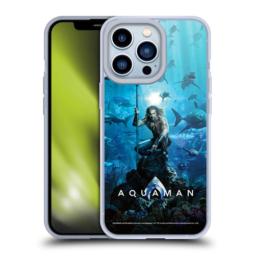 Aquaman Movie Posters Marine Telepathy Soft Gel Case for Apple iPhone 13 Pro