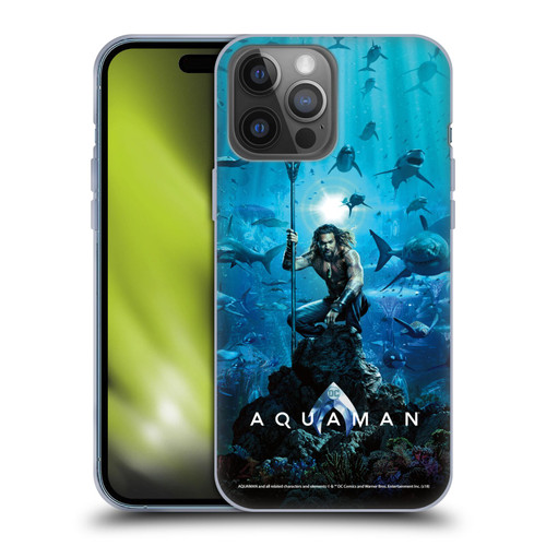 Aquaman Movie Posters Marine Telepathy Soft Gel Case for Apple iPhone 14 Pro Max