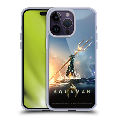 Aquaman Movie Posters Trident of Atlan Soft Gel Case for Apple iPhone 14 Pro Max