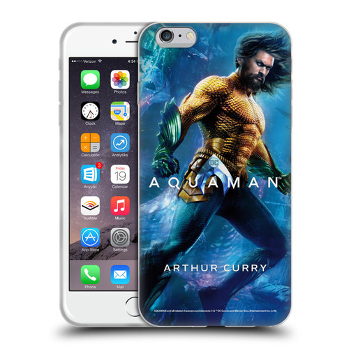 Aquaman Movie Posters Arthur Curry Soft Gel Case for Apple iPhone 6 Plus / iPhone 6s Plus