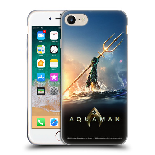 Aquaman Movie Posters Trident of Atlan Soft Gel Case for Apple iPhone 7 / 8 / SE 2020 & 2022