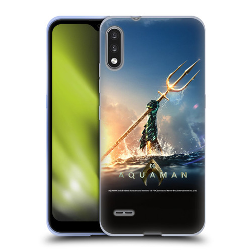 Aquaman Movie Posters Trident of Atlan Soft Gel Case for LG K22