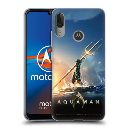 Aquaman Movie Posters Trident of Atlan Soft Gel Case for Motorola Moto E6 Plus