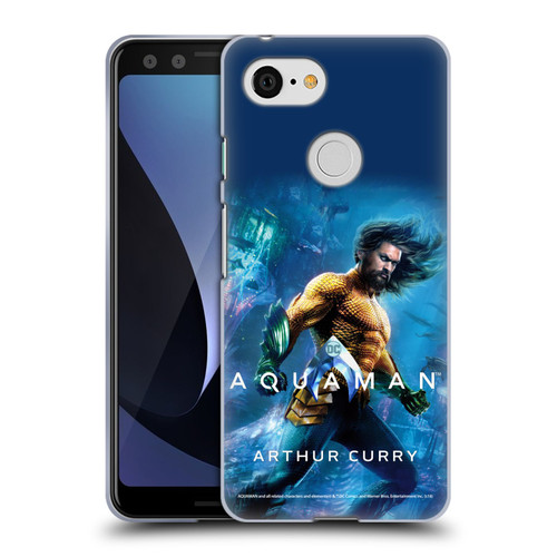 Aquaman Movie Posters Arthur Curry Soft Gel Case for Google Pixel 3
