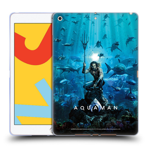 Aquaman Movie Posters Marine Telepathy Soft Gel Case for Apple iPad 10.2 2019/2020/2021