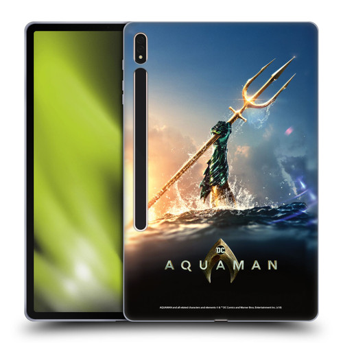 Aquaman Movie Posters Trident of Atlan Soft Gel Case for Samsung Galaxy Tab S8 Plus