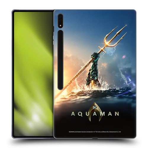 Aquaman Movie Posters Trident of Atlan Soft Gel Case for Samsung Galaxy Tab S8 Ultra