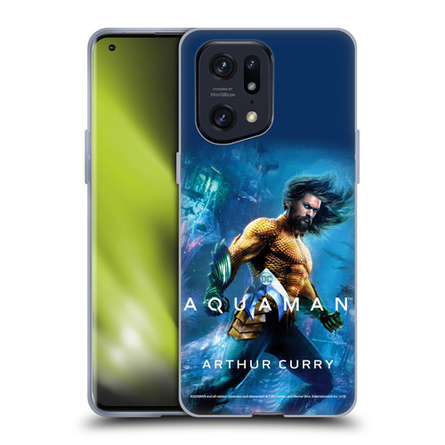 Aquaman Movie Posters Arthur Curry Soft Gel Case for OPPO Find X5 Pro