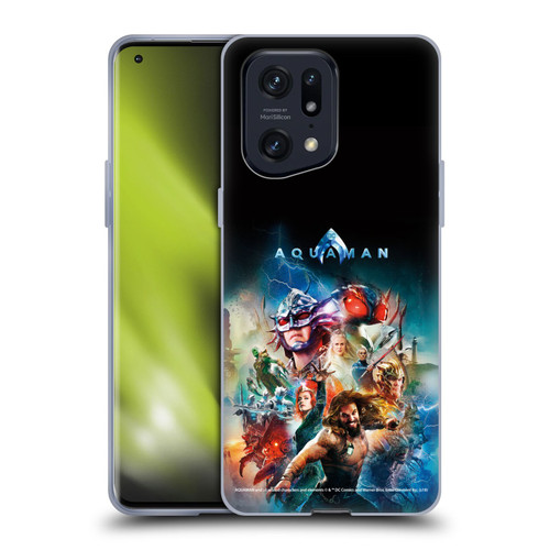 Aquaman Movie Posters Kingdom United Soft Gel Case for OPPO Find X5 Pro