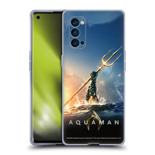 Aquaman Movie Posters Trident of Atlan Soft Gel Case for OPPO Reno 4 Pro 5G