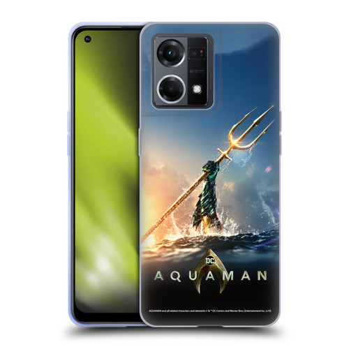 Aquaman Movie Posters Trident of Atlan Soft Gel Case for OPPO Reno8 4G