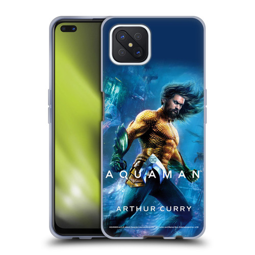Aquaman Movie Posters Arthur Curry Soft Gel Case for OPPO Reno4 Z 5G