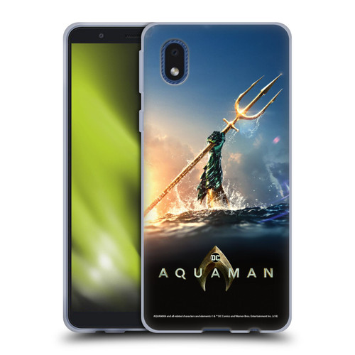 Aquaman Movie Posters Trident of Atlan Soft Gel Case for Samsung Galaxy A01 Core (2020)