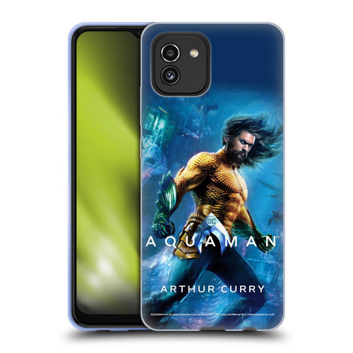 Aquaman Movie Posters Arthur Curry Soft Gel Case for Samsung Galaxy A03 (2021)