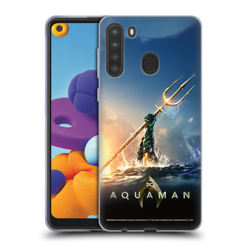 Aquaman Movie Posters Trident of Atlan Soft Gel Case for Samsung Galaxy A21 (2020)