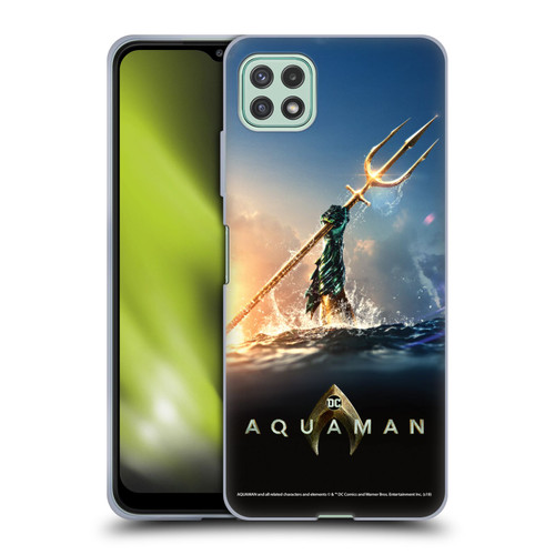 Aquaman Movie Posters Trident of Atlan Soft Gel Case for Samsung Galaxy A22 5G / F42 5G (2021)