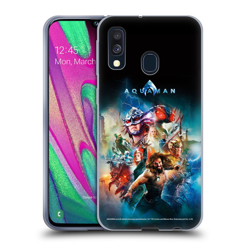 Aquaman Movie Posters Kingdom United Soft Gel Case for Samsung Galaxy A40 (2019)