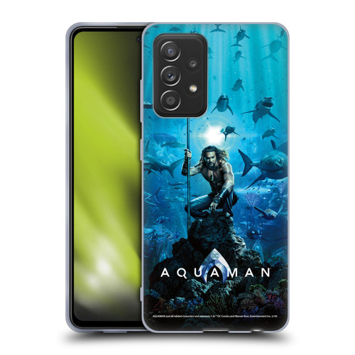 Aquaman Movie Posters Marine Telepathy Soft Gel Case for Samsung Galaxy A52 / A52s / 5G (2021)