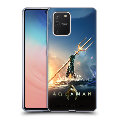 Aquaman Movie Posters Trident of Atlan Soft Gel Case for Samsung Galaxy S10 Lite
