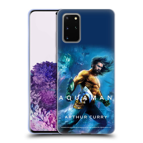 Aquaman Movie Posters Arthur Curry Soft Gel Case for Samsung Galaxy S20+ / S20+ 5G