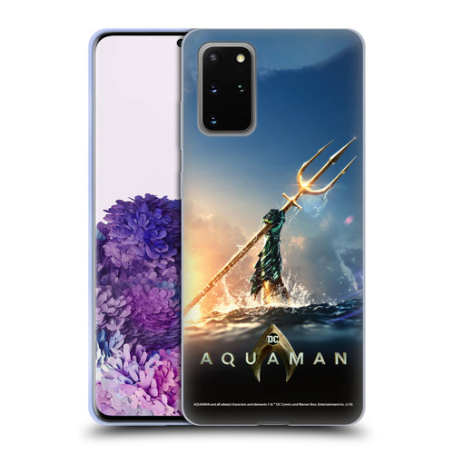 Aquaman Movie Posters Trident of Atlan Soft Gel Case for Samsung Galaxy S20+ / S20+ 5G