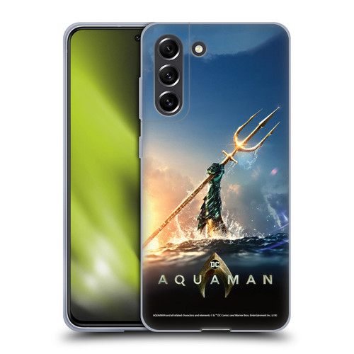 Aquaman Movie Posters Trident of Atlan Soft Gel Case for Samsung Galaxy S21 FE 5G