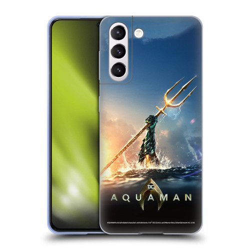 Aquaman Movie Posters Trident of Atlan Soft Gel Case for Samsung Galaxy S21 5G