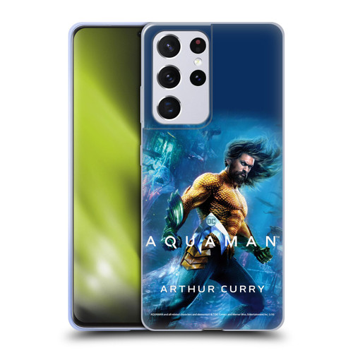 Aquaman Movie Posters Arthur Curry Soft Gel Case for Samsung Galaxy S21 Ultra 5G
