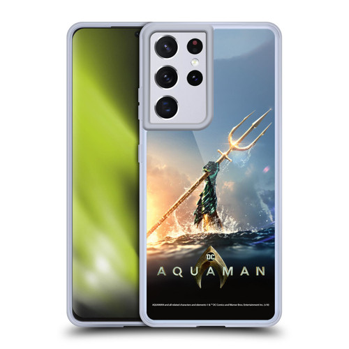 Aquaman Movie Posters Trident of Atlan Soft Gel Case for Samsung Galaxy S21 Ultra 5G