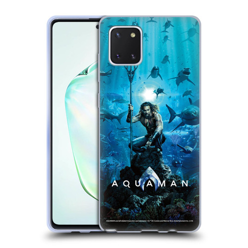 Aquaman Movie Posters Marine Telepathy Soft Gel Case for Samsung Galaxy Note10 Lite
