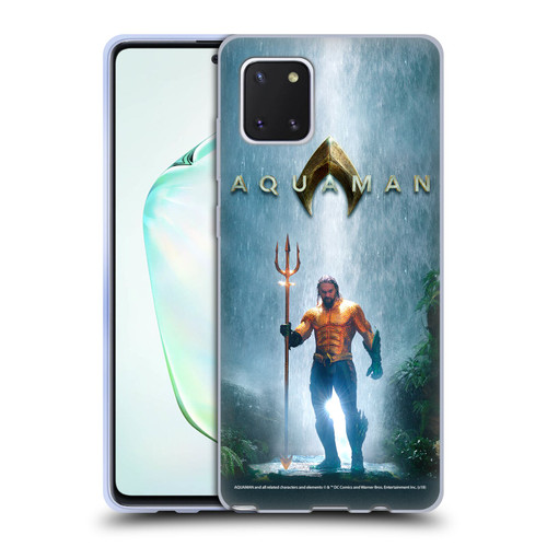 Aquaman Movie Posters Classic Costume Soft Gel Case for Samsung Galaxy Note10 Lite