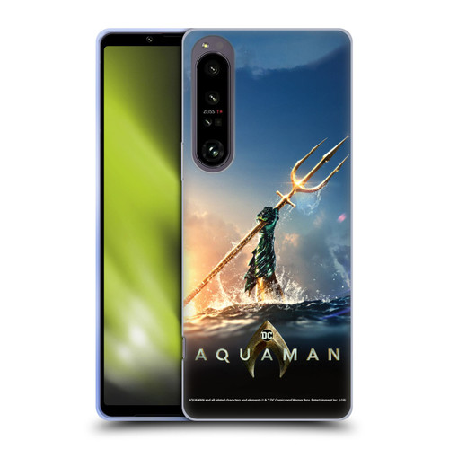 Aquaman Movie Posters Trident of Atlan Soft Gel Case for Sony Xperia 1 IV